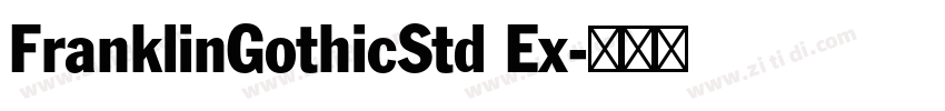 FranklinGothicStd Ex字体转换